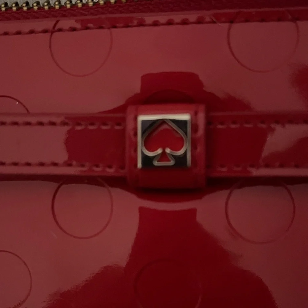 Kate Spade Red Wristlet Clutch Fun Festive Color